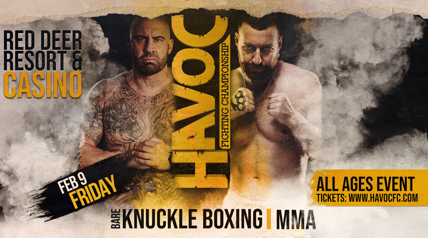 Get Ready for HAVOC Fighting Championship 17 at Red Deer Resort and Casino Events Centre